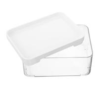 LALADEFIEE Boîte de Rangement pour Perles de Lessive Étanche avec Couvercle Boîte de Stockage Poudre à Lessive Portable et Protectrice Conteneur Pratique pour Buanderie Petite Transparente