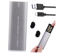 LALADEFIEE Boîtier Disque Dur SSD Externe M2 Ngff Nvme, Alliage Aluminium, Petit Format Portable avec Câble USB Type-c 3.1, Transfert Rapide, Compatible Pc, TV, Routeur - Stockage Numérique