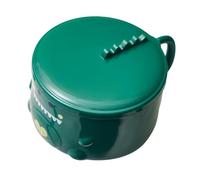 LALADEFIEE Bol Alimentaire en Acier Inoxydable 304 avec Motif Dinosaure et Couvercle, Gamelle Portable Grand Volume, Bol à Nouilles Instantanées Vert Émeraude Cuisine et Repas Mobile