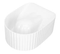 LALADEFIEE Bol de Trempage pour Ongles en Acrylique Blanc, Protection pour Cabine de Bronzage et Dissolution des Faux Ongles, Accessoire pour Manucure et Nail Art