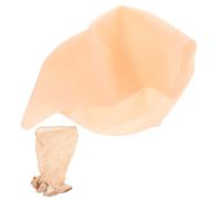 LALADEFIEE Bonnet Chauve en Latex pour Adultes Ensemble 1 Pièce Filet Beige Accessoire de Déguisement Réaliste pour Hommes et Femmes Cosplay Théâtre et Halloween