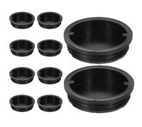 LALADEFIEE Bouchons D'étanchéité Forte Étanchéité et Protection des Contenus en Plastique Noir Lot de 10 pour Fûts D'huile de 200l pour L'industrie Chimique Transport