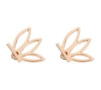 LALADEFIEE Boucles D'oreilles Clous Fleur en Alliage Doré, Style Simple et Créatif, Accessoires Décoratifs Élégants pour Femmes et Filles, pour Fête ou Anniversaire