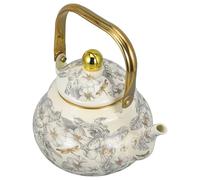 LALADEFIEE Bouilloire Émaillée Vintage Rétro Résistante Pour Cuisinière Théière Chinoise Léger Pour Eau Thé et Infusions Quotidiennes