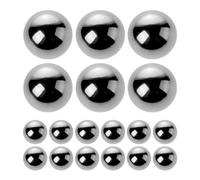 LALADEFIEE Boule de mélange pour peinture en acier 20 pièces argent 5 MM pour mélange de pigments et peinture à l’huile, aérographe, loisirs créatifs