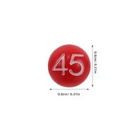 LALADEFIEE Boules de Bingo Numérotées en Plastique Coloré Sachet de Remplacement Compatible Mark Six Balles pour Tirage au Sort Loto et Jeux de Tombola Accessoires Carnaval Amusants