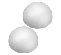 LALADEFIEE Boules Demi-Sphère en Polystyrène 18 CM 2 Pièces Blocs Mousse pour Décoration Thanksgiving et Bricolage