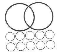 LALADEFIEE Bracelets en Silicone Élastiques Noirs 50 Pièces, Bandes Souples Résistantes à L'usure, Unisexes, Multi-usages pour Fabrication de Bracelets D'amitié et Port Quotidien