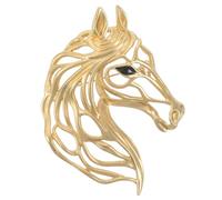 LALADEFIEE Broche Année Du Cheval - Pin's Zodiaque Chinois 2026 - Bijou Cheval Vintage - Pin's Western Cowgirl pour Anniversaire Ou Nouvel An