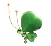 LALADEFIEE Broche en Œil de Chat, Épingle de Col Fine en Cuivre, Accessoire Déco Femme, Broche pour Vêtements et Châles, Épinglette Décorative Élégante - 1 Pièce