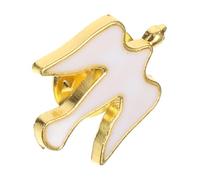 LALADEFIEE Broche Paix Épinglette Religieuse Polyvalente pour Chrétiens Accessoire Bijoux de Foi pour Mariage Baptême Communion Cérémonies 1 Pièce