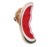LALADEFIEE Broche Pastèque Émaillée Forme Tranche Colorée Broche Dessin Animé Pastèque Femme Mignonne Accessoire