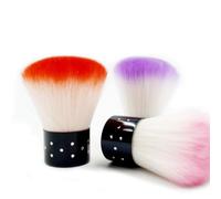 LALADEFIEE Brosse à Ongles Douce pour Manucure, Ensemble 2 Pièces, pour Nettoyer la Poussière et Préparer Ongles pour Nail Art Couleur Aléatoire