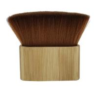 LALADEFIEE Brosse de Nettoyage Cheveux Cassés en Nylon Manche Bois Taille Moyenne pour Salon de Coiffure Professionnels Usage Barbier Cou et Contour Oreilles
