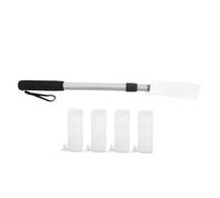 LALADEFIEE Brosse de Nettoyage pour Orteils avec Manche Réglable en Silicone et Plastique Noir, Élimine Peau Morte et Sueur sans Se Pencher, pour et Chambres