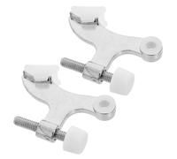 LALADEFIEE Butée de Porte Murale et Structure Unique et Design Réglable Stabilité Renforcée Argenté en Alliage de Zinc Décoration Intérieure Élégante