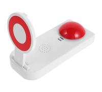 LALADEFIEE Buzzer de Réponse Jeu Rouge en Plastique Compact Son pour Team Building et Réunions Familiales, Bouton de Buzzer Interactif pour Concours et Jeux Télévisés