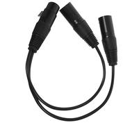 LALADEFIEE Câble Xlr Adaptateur Audio Microphone Splitter Mâle Double Femelle Répartition de Signal Flexible de Bruit Compact et Portable pour Enregistrement et Sonorisation