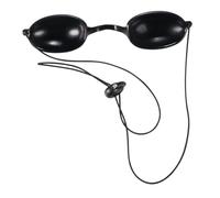 LALADEFIEE Cache-œil De Sécurité Uv Noir Réglable Protection Oculaire Pour Soins Esthétiques Lampe Led Cabine Thérapie Lumineuse
