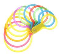 LALADEFIEE Calibre de Diamètre pour Fruits en Plastique Anneaux Colorés, Adapté aux Agrumes et Pêches, Outil de Mesure pour Producteurs et Marchés Agricoles Couleur Aléatoire