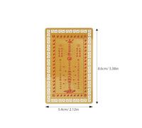LALADEFIEE Carte Amulette de Succès Tai Sui 2025 en Alliage D'aluminium Or, 4pcs, Facile à Transporter, Protection Puissante pour Année du Serpent
