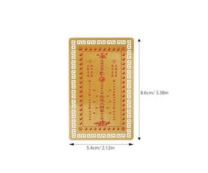 LALADEFIEE Carte Amulette de Succès Tai Sui 2025 en Alliage D'aluminium Or, 4pcs, Facile à Transporter, Protection Puissante pour Année du Serpent