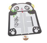 LALADEFIEE Carte de Rythme pour Entraînement Musical Tableau de Notes Portable à Thème Panda Cartes Éducatives pour Apprentissage Piano Reconnaissance de Notes Outil Pratique pour Débutants