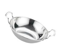LALADEFIEE Casserole Inox avec Poignées Isolantes Anti-brûlure Poêle Multifonction pour Cuisson Maison Ragoûts et Hot Pot Batterie Cuisine Pratique et Facile à Nettoyer