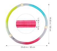 LALADEFIEE Cerceau Abdominal Pliable à Ressort Style Coréen Dégradé pour Exercices Abdominaux Anneau de Fitness Ventre Accessoire D’Entraînement Sportif à Domicile Cerceau Facile à