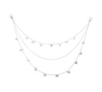 LALADEFIEE Chaîne de Ceinture en Métal Design Multicouche, Facile à Porter Démonter, Accessoire de Mode pour Fête ou Soirée