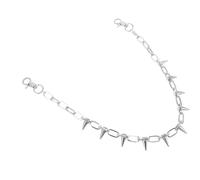 LALADEFIEE Chaîne de Montre de Poche Punk Unisexe à Rivets en Métal Chaîne de Pantalon en Jean Fermoirs Décorative pour Gilet et Costume Homme Accessoire Mode Hip-Hop