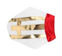 LALADEFIEE Chapeau de Costume de Cardinal Garçon Fille Léger pour Halloween Accessoire Religieux pour Théâtre et Cosplay Évêque Coiffe pour Déguisement Saint Garçon Fille