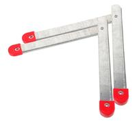 LALADEFIEE Charnière D'escabeau Pliante en Aluminium Galvanisé Argenté, Accessoire pour Échelle Installation Facile et Support Fiable, pour Escaliers Pliants