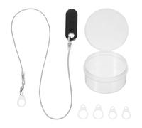 LALADEFIEE Clip de Sécurité pour Appareil Auditif Gris en Silicone Souple Lanière Réglable Anti-Perte pour Personnes Âgées et Garçon et Filles Corde de Fixation Portable avec Protection