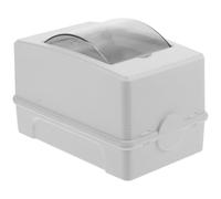 LALADEFIEE Coffret Électrique Étanche 3 Voies Fenêtre Transparente Ip65 en Abs et Pc, Résistant aux Dommages, pour Maison et Usage Intérieur, Courant Nominal 63 A