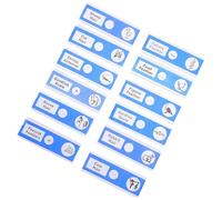 LALADEFIEE Collection de 12 Lames de Microscope Préparées en ABS pour Garçon et Filles Spécimens Animaux Bleus Lames en Plastique Éducatives pour Apprentissage Biologie Scolaire