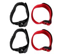 LALADEFIEE Collier Anti-Chant pour Coq en Nylon Rouge Pratique, Lot de 4 Pièces, Ceinture de Sécurité pour Volaille Évitant L'étouffement Accidentel, pour Volailles