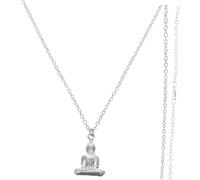 LALADEFIEE Collier Bouddha Pendentif Vintage Chaîne Ajustable pour Femme Homme Bijoux Usage Quotidien Présent Fête Style Ethnique