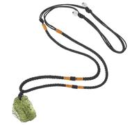 LALADEFIEE Collier Pendentif en Météorite Irrégulier 5,1-10 G, Accessoire de Mode Naturel Unique pour Femme, Bijou Délicat et Élégant, Pièce Unique pour Usage Quotidien et Soirées