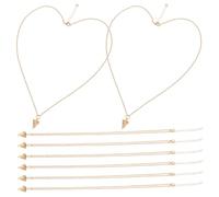 LALADEFIEE Collier Pendentif Pizza Créatif en Alliage Or, 8 Pièces, Bijoux D'amitié pour Usage Quotidien et Anniversaire, Décoration Fine et Originale