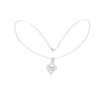 LALADEFIEE Collier Pendentif Urne Pour Cendres De Cœur En Acier Inoxydable Orné De Cristaux, Bijou De Crémation Solide Pour Femme, Usage Commémoratif Près Du Cœur