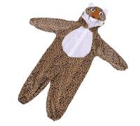 LALADEFIEE Combinaison Intégrale Léopard pour Garçon et Filles Taille M en Tissu Doux Imprimé Animal, Costume de Fête Jungle pour Garçons et Filles, Déguisement Halloween et Spectacle