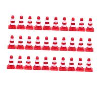 LALADEFIEE Cônes De Signalisation Routière 30 Pièces Jouets pour Enfants Jeu De Rôle Panneaux De Signalisation pour Léducation Routière