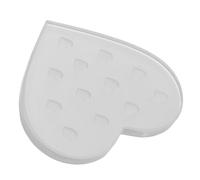 LALADEFIEE Console pour Extensions de Cils Verre Forme de Cœur Plateau de Collage Transparent pour Pose et Rehaussement Accessoire Professionnel pour Salon et Usage Quotidien