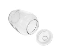 LALADEFIEE Conteneur de Stockage Hermétique en Verre Transparent 2200ml, Pot à Miel Grosse Capacité, Résistant à L'humidité, pour Fruits Secs et Aliments