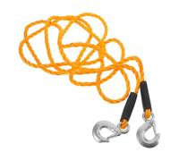 LALADEFIEE Corde de Remorquage en Nylon Caoutchoutée 14 MM Jaune avec Crochets Métalliques - Sangle de Dépannage Renforcée pour Voiture Camion et SUV - Résistance Élevée pour Usage