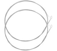 LALADEFIEE Cordes de Remplacement Son Clair pour Dulcimer en Acier Argenté 2 Pièces Accessoires Solide pour Joueurs et Amateurs de Dulcimer