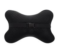 LALADEFIEE Coussin Cervical Voiture en Soie Glacée Noir, Support Nuque Confortable, Facile à Nettoyer, Adapté à Toutes Saisons et Conditions Météorologiques