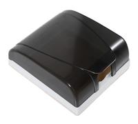 LALADEFIEE Couvercle de Prise Électrique Prolongation Durée de Vie Design Clair Noir en PC Protection Anti-éclaboussures pour Toilettes et Salons
