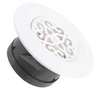 LALADEFIEE Couvercle de Ventilation Domestique Rond en Abs Blanc Évent de Sortie D'air Réglable pour Bureau et Maison